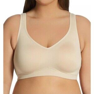 Vanity Fair Wirelree Bra Beyond Comfort Easy Pullover Size S 72202 Beige